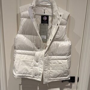Canada Goose Off-White Quilted Vest